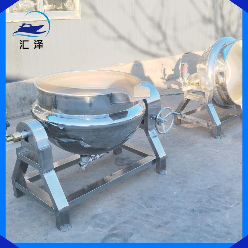 蒸汽加热猪头肉肘子蒸煮锅酱肉卤锅工厂直营肚包肉倾斜出料夹层锅