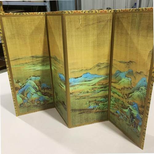 高档法书面小屏风摆宣纸折页空白件册页熟生宣国桌画卡纸作品毛笔