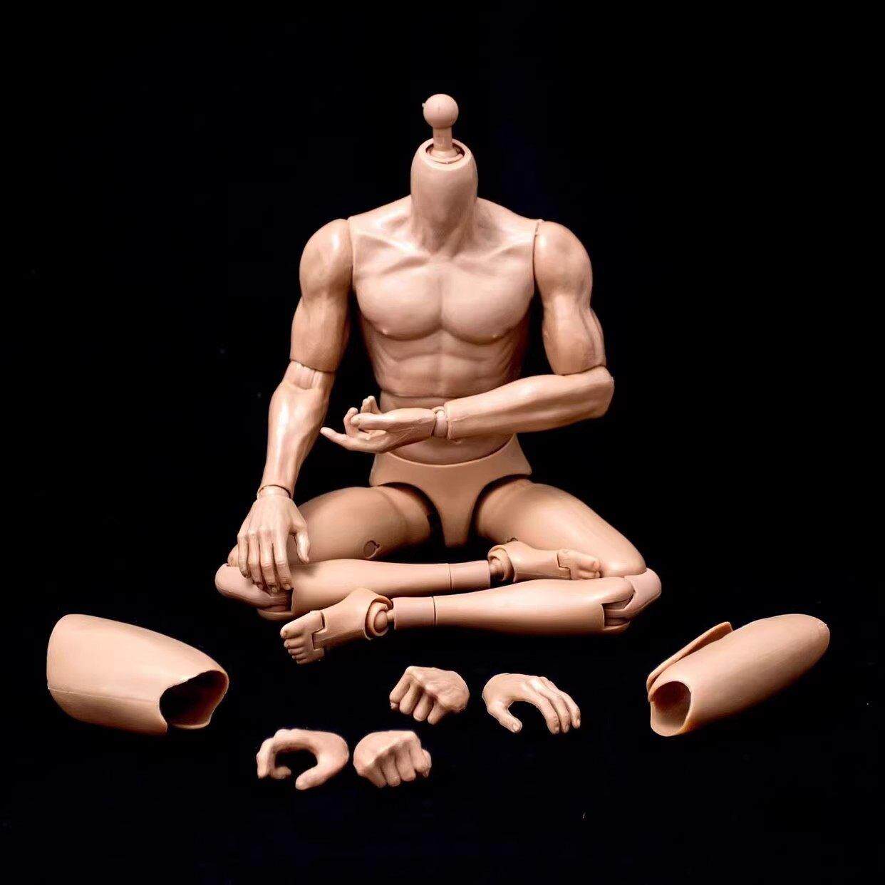 1/6兵人diy男素体手办模型关节可动绘画美术参考人体12寸肌肉人偶