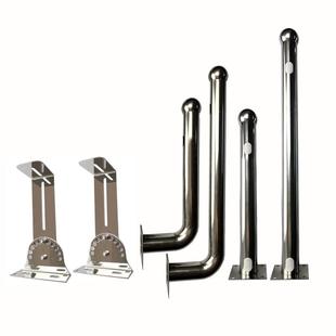 红外对射不锈钢网桥支架报警器防盗安装电子围栏探测器光栅加长杆