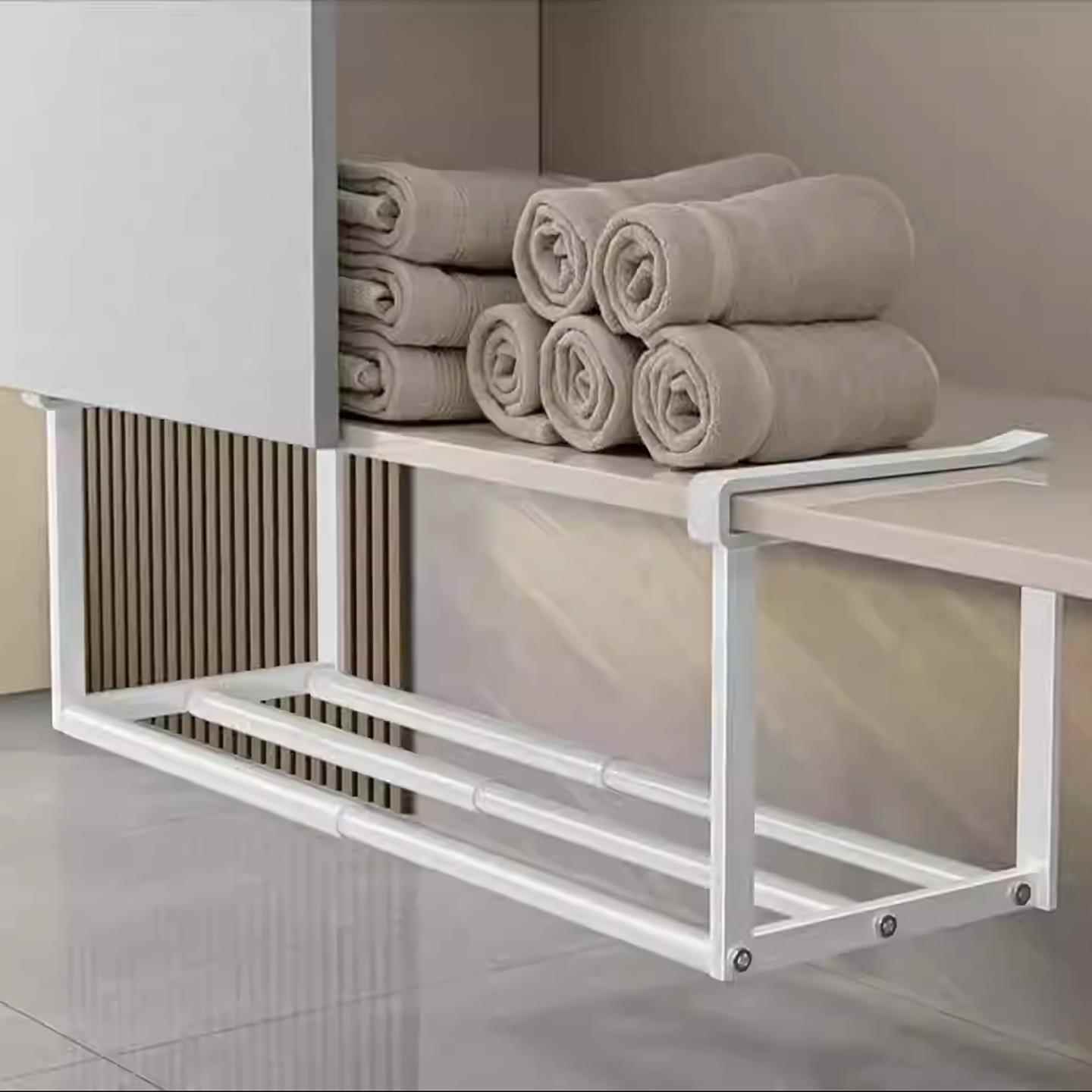 薪雨心选可伸缩鞋架家用鞋柜分层隔板鞋子托架下挂式置物收纳架子