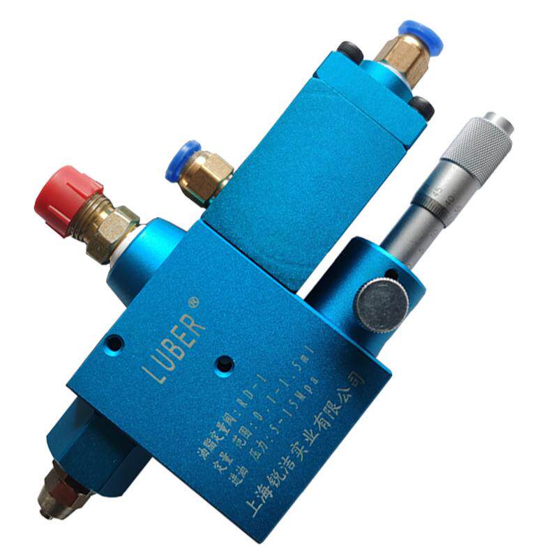 新款千分尺一体注脂阀精密加注黄油控制阀可调节不漏油RD-1克