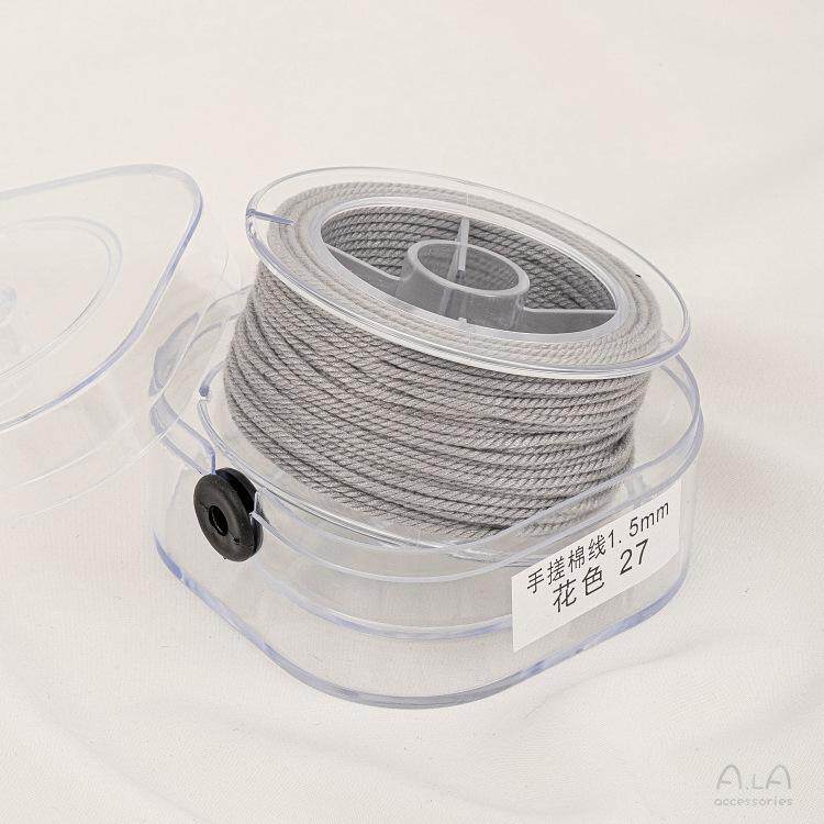 手搓棉线藏式文玩线绳五色线彩绳流苏绳子diy手工串珠编织棉线材