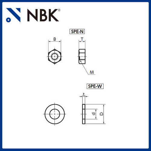 nbk螺丝垫圈260六角树脂螺帽spen℃螺母peek 零配件树脂机械-