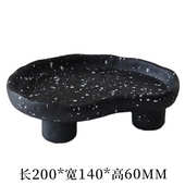 北欧豆豆浴室盘摆件高脚收纳托盘收纳家居软装 盘首饰香薰茶几客厅