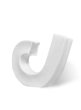 现代简约创意抽象音符摆件几何树脂白色样板间酒店软装饰品