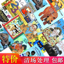 英文绘本处理玩具挂图，认知卡幼儿，小学儿童英语绘