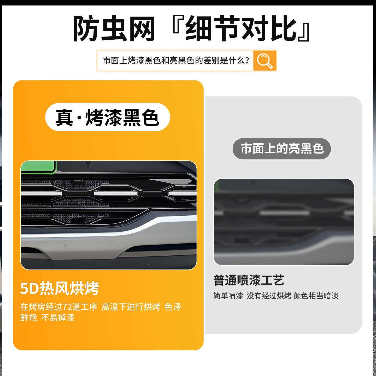 适用福特探险者一体焊接汽车防虫网前脸中网专用改装装饰条配件