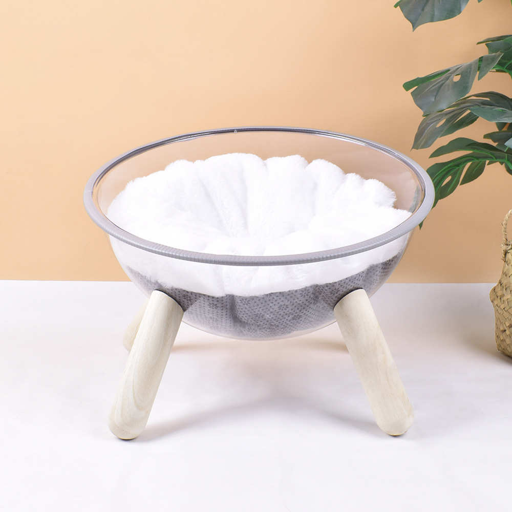 架透明爬通用四季木质猫屋实木产房猫窝猫猫咪pet猫球形太空舱