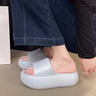 女凉拖女 厚底拖鞋 女外穿一字拖女士凉拖女凉鞋 女沙滩鞋 女凉拖鞋