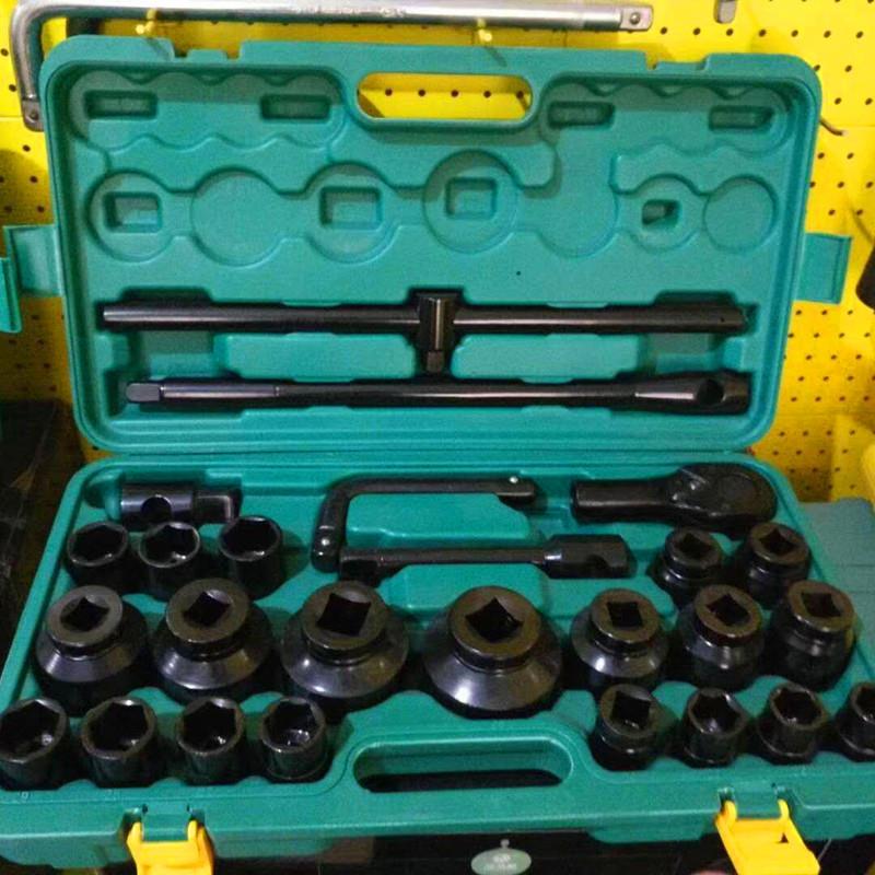 重型套2筒扳手6件RLF套头筒汽车维修扳件手轮胎修理工具重型26套