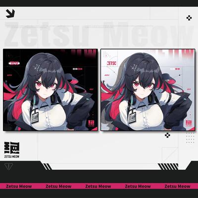 ZetsuMeow【绝】中性速度二次元电竞游戏专用滑鼠垫