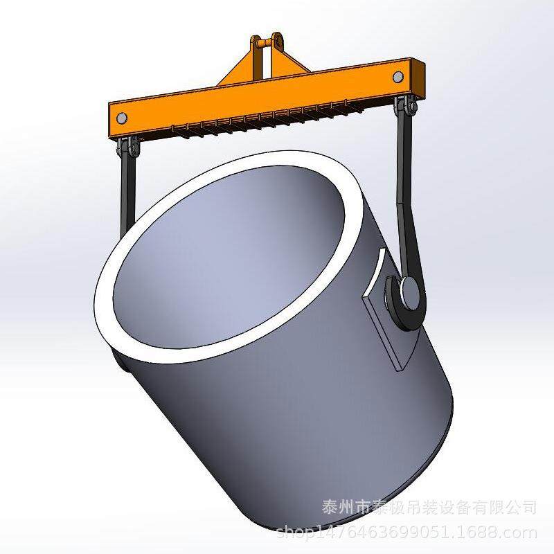 铁水吊钩龙TJDZ-GBD门钩吊梁钢吊具耐包高温包翻倒罐轧辊双钩倾翻
