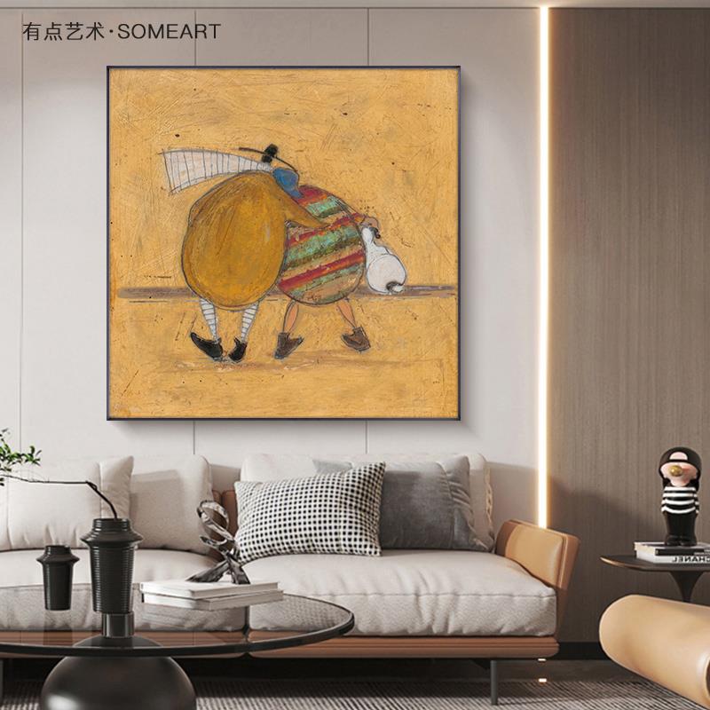 北欧风小清新客厅玄关装饰画 画覆古书房饭厅壁画 画卧室床头儿童