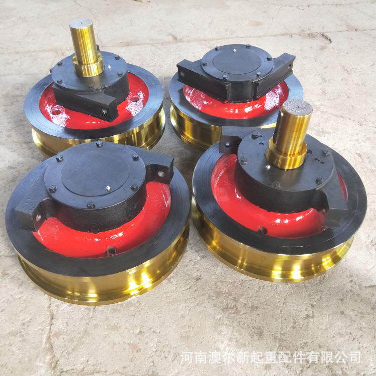 天车行走车轮组 整体淬火双轮缘车轮组 双梁大车车轮组