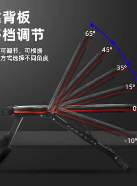 JONO家用哑铃凳仰卧起坐健身器材仰卧板健身椅飞鸟卧推凳厂家