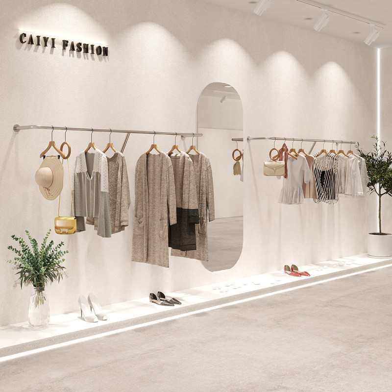 女装店童装店服装架 服装店不锈钢挂展示架 上墙壁挂侧挂架挂衣架,收纳整理,衣帽架,淘宝优惠券,粉丝福利购,淘宝优惠卷