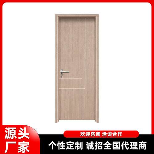 室内复合木门WPC树脂门套装卧室门学校木门防潮防白蚁工程木塑门