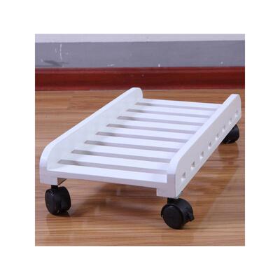 纯实刹轮可移车动主机架2342电脑主木机托架台式机箱架底座子滑轮