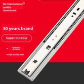 滑轨侧装 缓冲 滚珠抽屉轨道导轨 阻尼 东泰DTC抽屉轨道三节轨静音