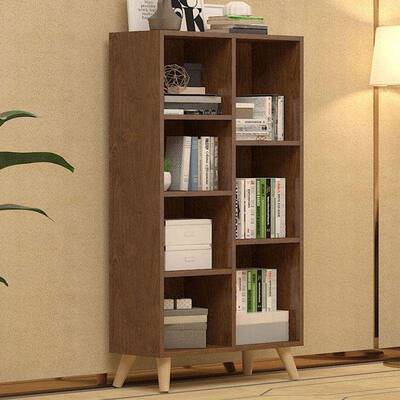 简约书架落地家用简易置物架储物柜简约现代学生书柜书架办公柜厂
