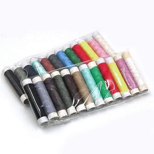 Household Hand Sewing Thread, 12 Colors Small Thread Spools,