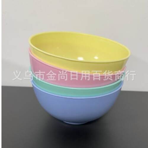 New Multi-Pattern Colorful Round Plastic Bowls for Children