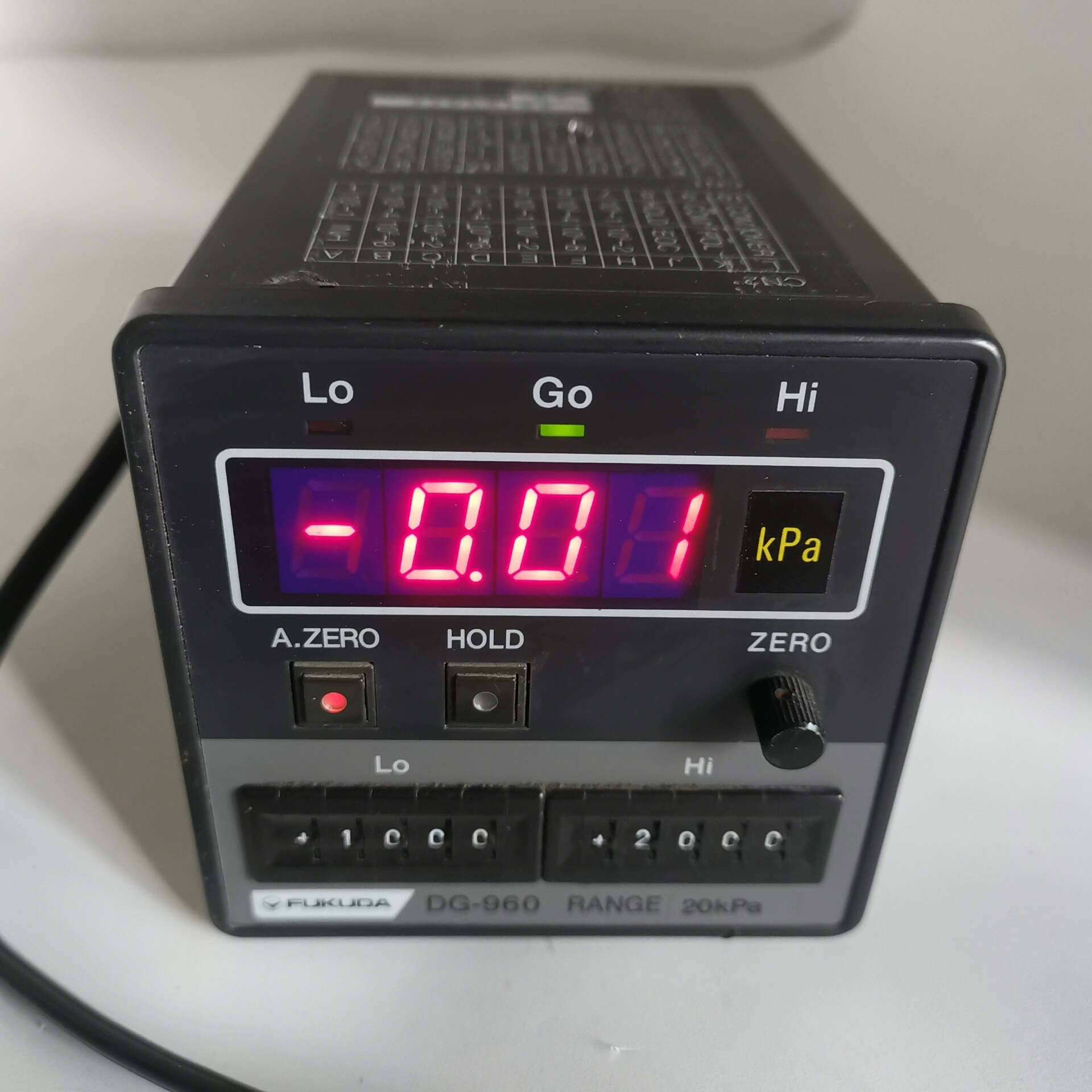 fukuda   福田，DG-960压力表,气体泄漏检，实物