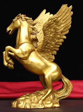 新款直销铜马摆件黄铜吉祥如意马到成功马客厅办公室装饰工艺品十