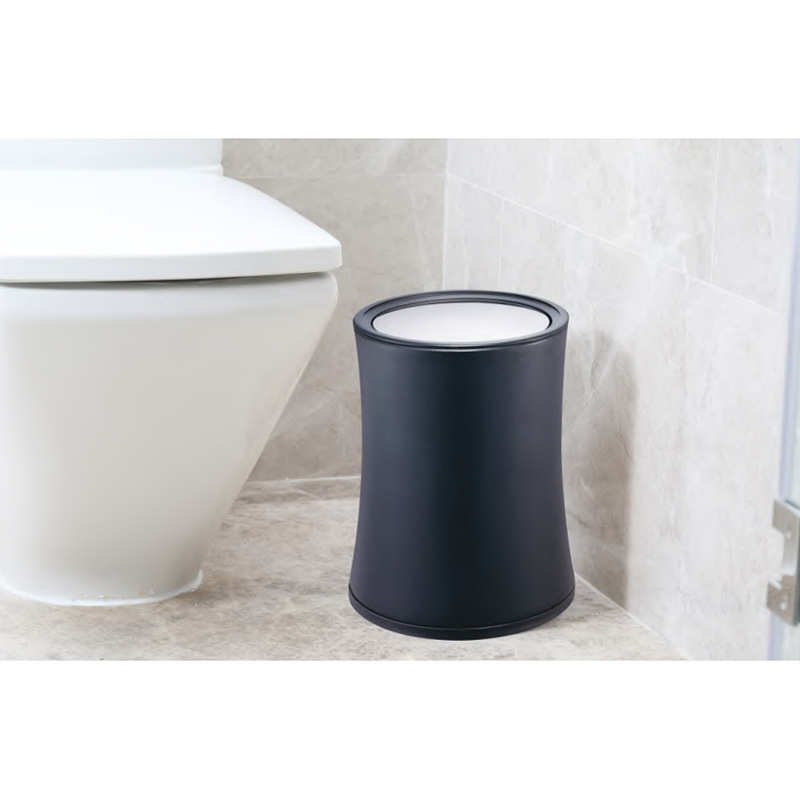 南方GPX-205F翻盖垃圾桶家用酒店卫生间双层黑色客房桶小蛮腰房间