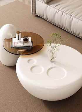 网EPQ红奶油爪茶几现猫代简约小户型客圆厅创意轻奢大小茶几组风