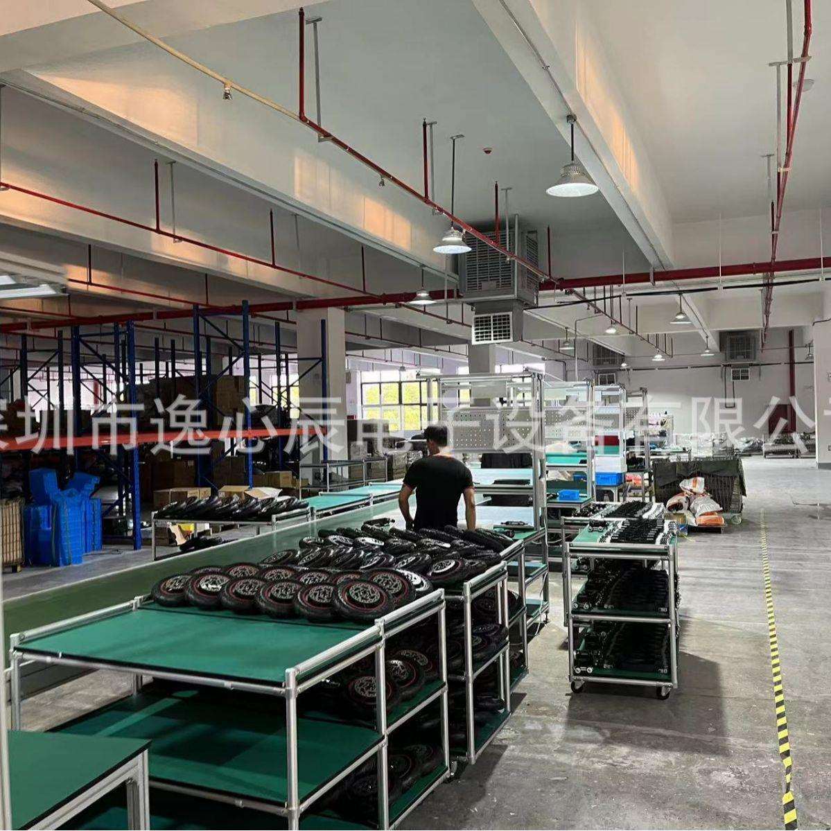 单层倍速链流水线方案制作电动滑板车制造无动力手推无动力装配线