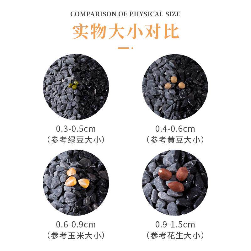水磨石石子材料彩色石子地面铺路小碎石造景白色洗米石瓜米水刷石