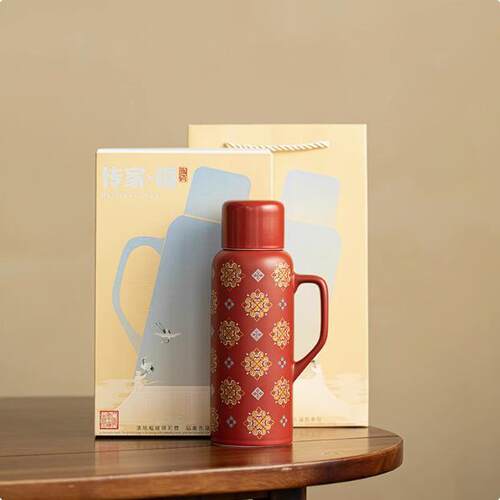 亚光红大唐宝相小暖壶家用带盖泡茶壶茶杯办公室创意陶瓷焖茶杯
