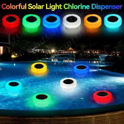 Solar Powered Floating Chlorine Dispenser with Colorful