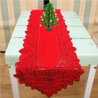 Good Tablecloth Polyester Table Runner Lace Design Tabletop