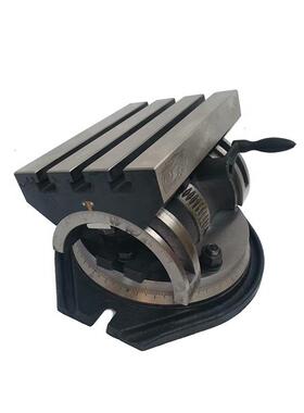 可调角度台附回转台可倾式铣床工作台CNC铣床钻床重型工作台250S