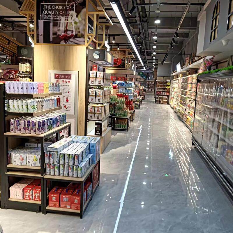 钢木货架零食母婴店文具商店单双面货柜展示架展示多功能收纳商用