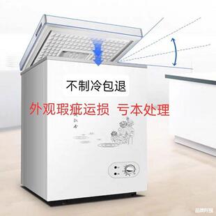 温控单冷家庭冷冻柜市场冷饮运损食堂冷柜立式家用小冰柜100升