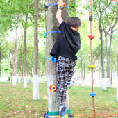 感统体能训练器材攀岩墙儿童家用攀爬器材小孩攀岩石室外锻炼