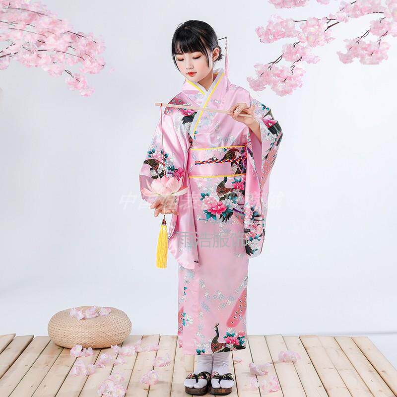 高档古男装女日本儿童童和式服传统复女古民族范学生表演服日演出