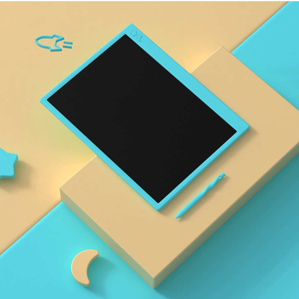 电子lcd手写板智能液晶黑板笔16光能寸儿童粗充电款画板彩色高亮