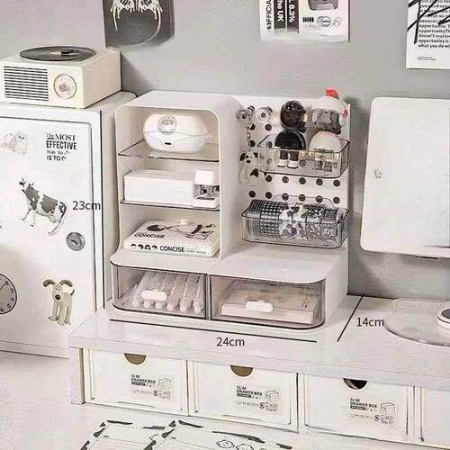 Cute Desk Organizer Hook Drawer Type Hole Board Small Card S