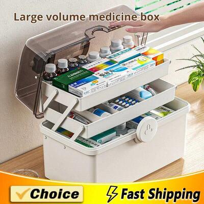 1 piece ivory white large capacity pill box for household me
