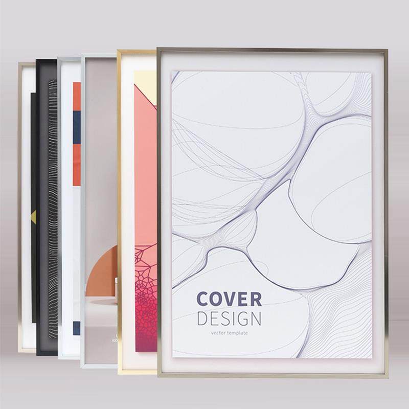 定制铝合金窄边相框画框外框照片广告海报写真框拼图装裱挂墙画框