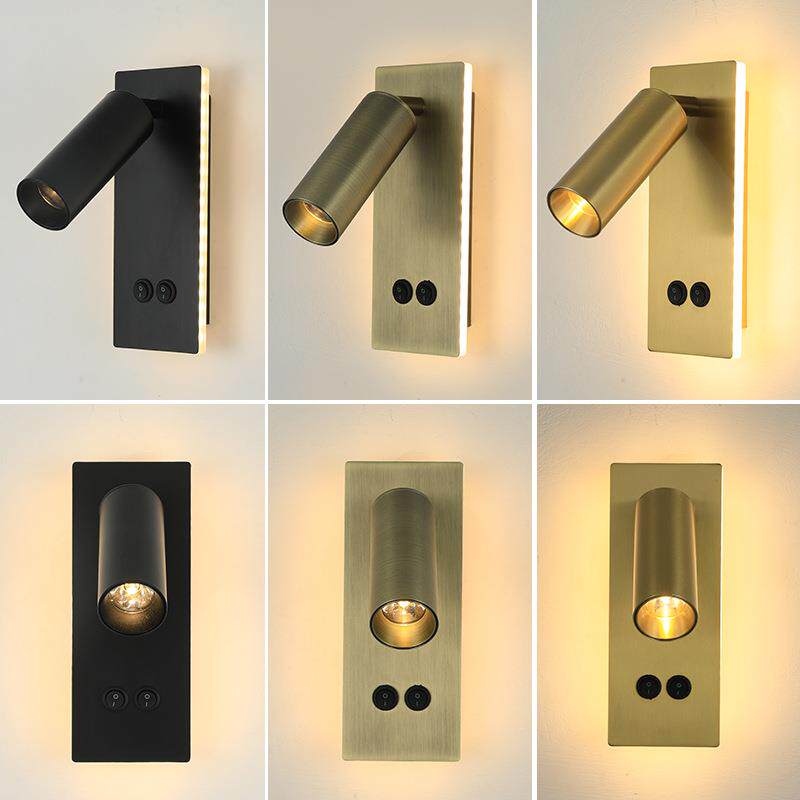 新款明装壁灯卧室led床头灯氛围个性带开关简约酒店民宿阅读灯