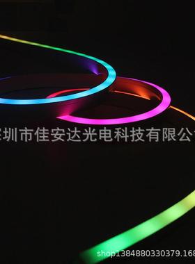 WS2811黑色霓虹灯带 LED全彩霓虹灯条WS2812B SK6812RGBW