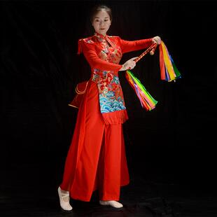 高档骁 潮芒种古风风爵士舞蹈服威风锣国鼓打鼓服演 队舞蹈国服装