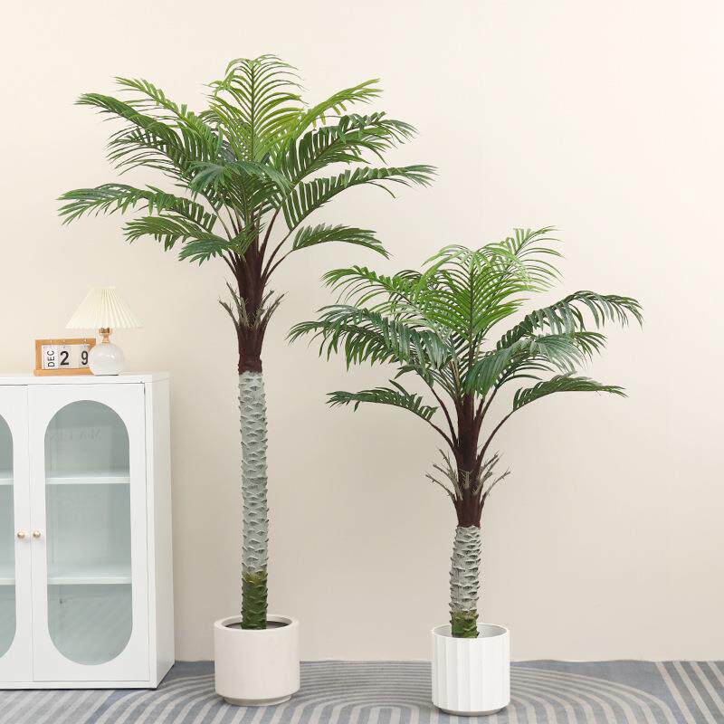 仿真针葵椰子树北欧大型落地盆栽室内高端轻奢造景假树摆件仿生树