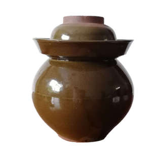 四川土坛子陶瓷家用加厚老式密封泡菜坛厨房粗陶酸菜坛土陶罐带盖